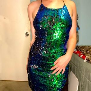 Sparkly mini dress